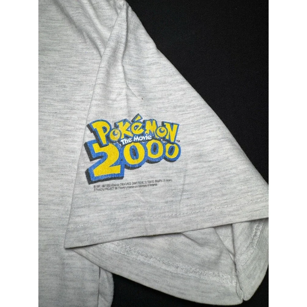 Vintage 2000 Pokemon Movie T Shirt Youth Large Lugia Charizard Nintendo Promo